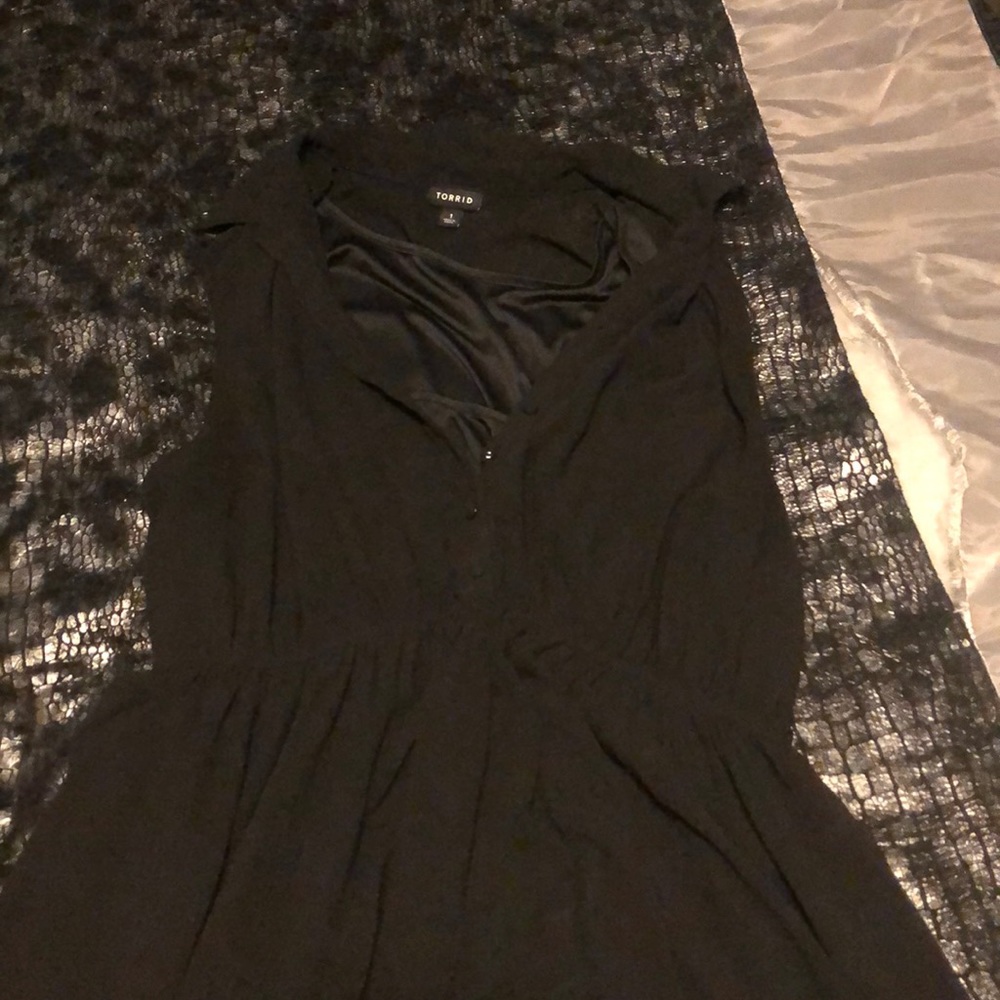 High low black dress